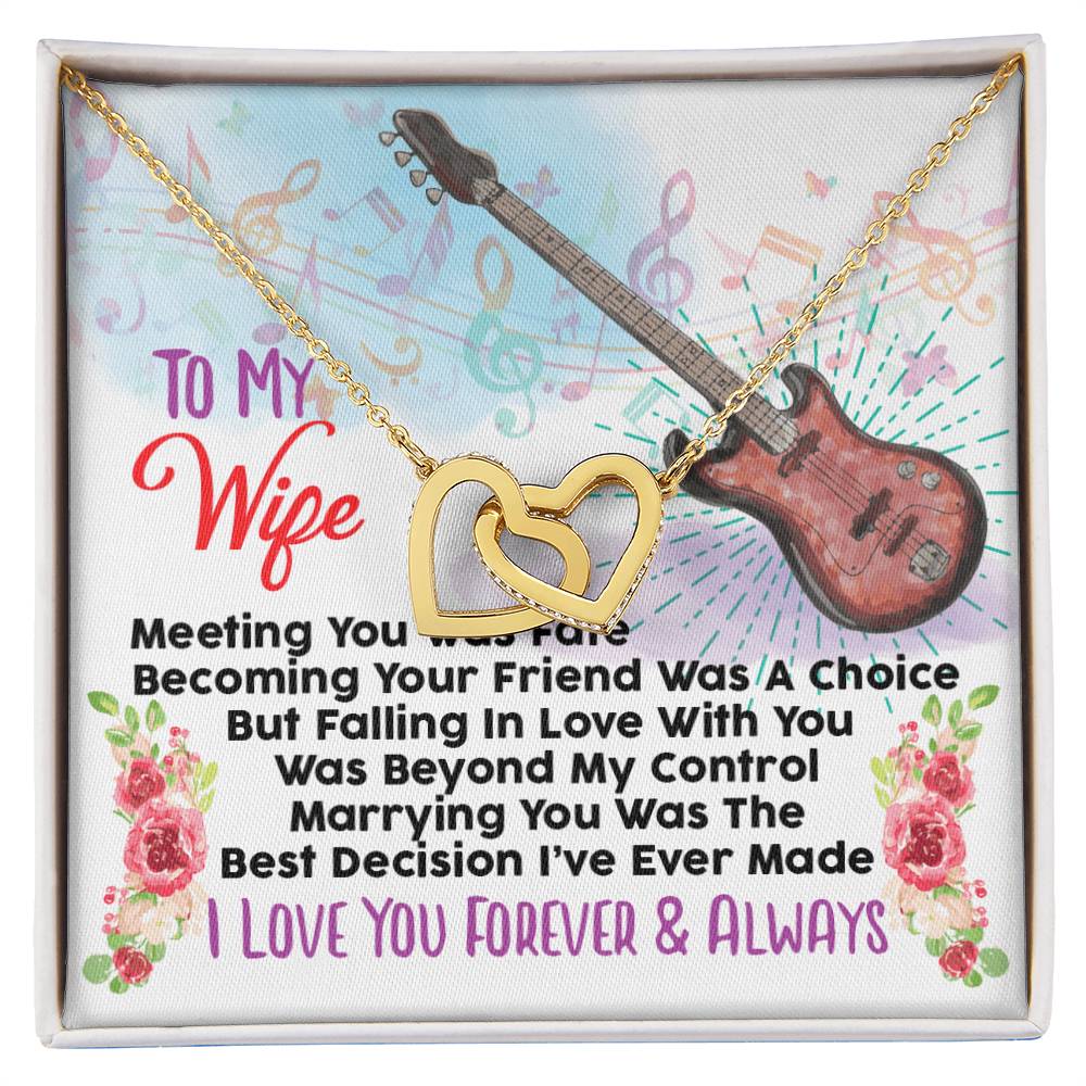 Bass Player'S Wife - Interlocking Heart Necklace Interlocking Hearts Necklace