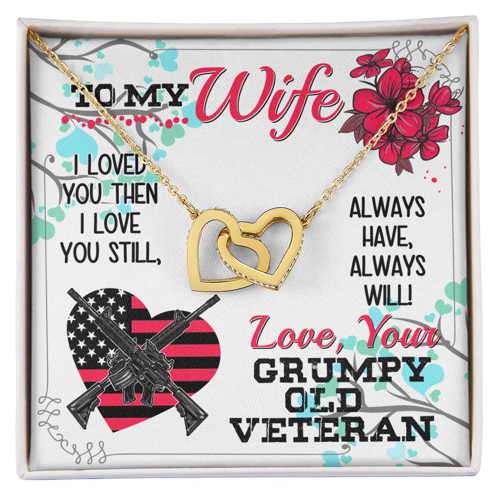 Veteran'S Wife - Interlocking Heart Necklace Interlocking Hearts Necklace
