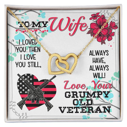 Veteran'S Wife - Interlocking Heart Necklace Interlocking Hearts Necklace