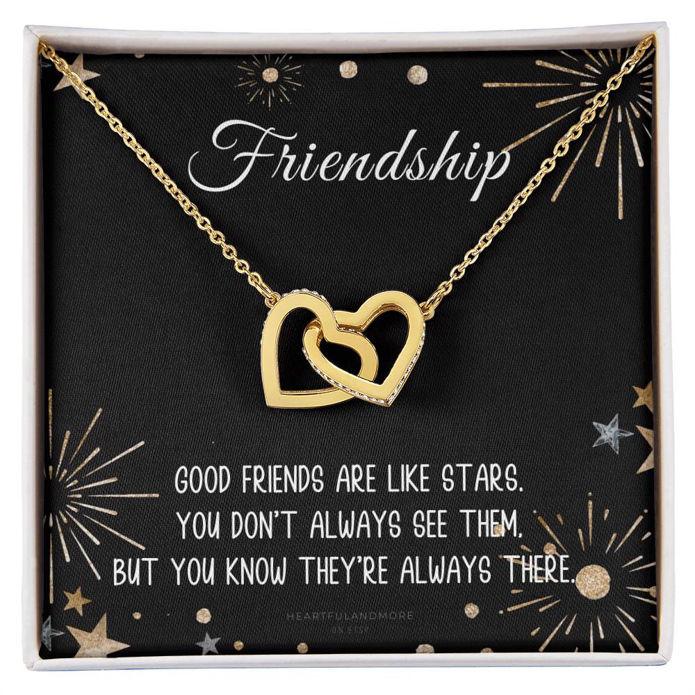 Friendship Gift For Her Interlocking Necklace Soul Sister Gift Necklace Gift For Best Friend Bestie Necklace Interlocking Hearts Necklace