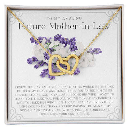 Future Mother In Law Gift Mom In Law Jewelry Mother'S Day Gift For Mother-In-Law Gift For Mother In Law Mother-In-Law Necklace Interlocking Hearts Necklace