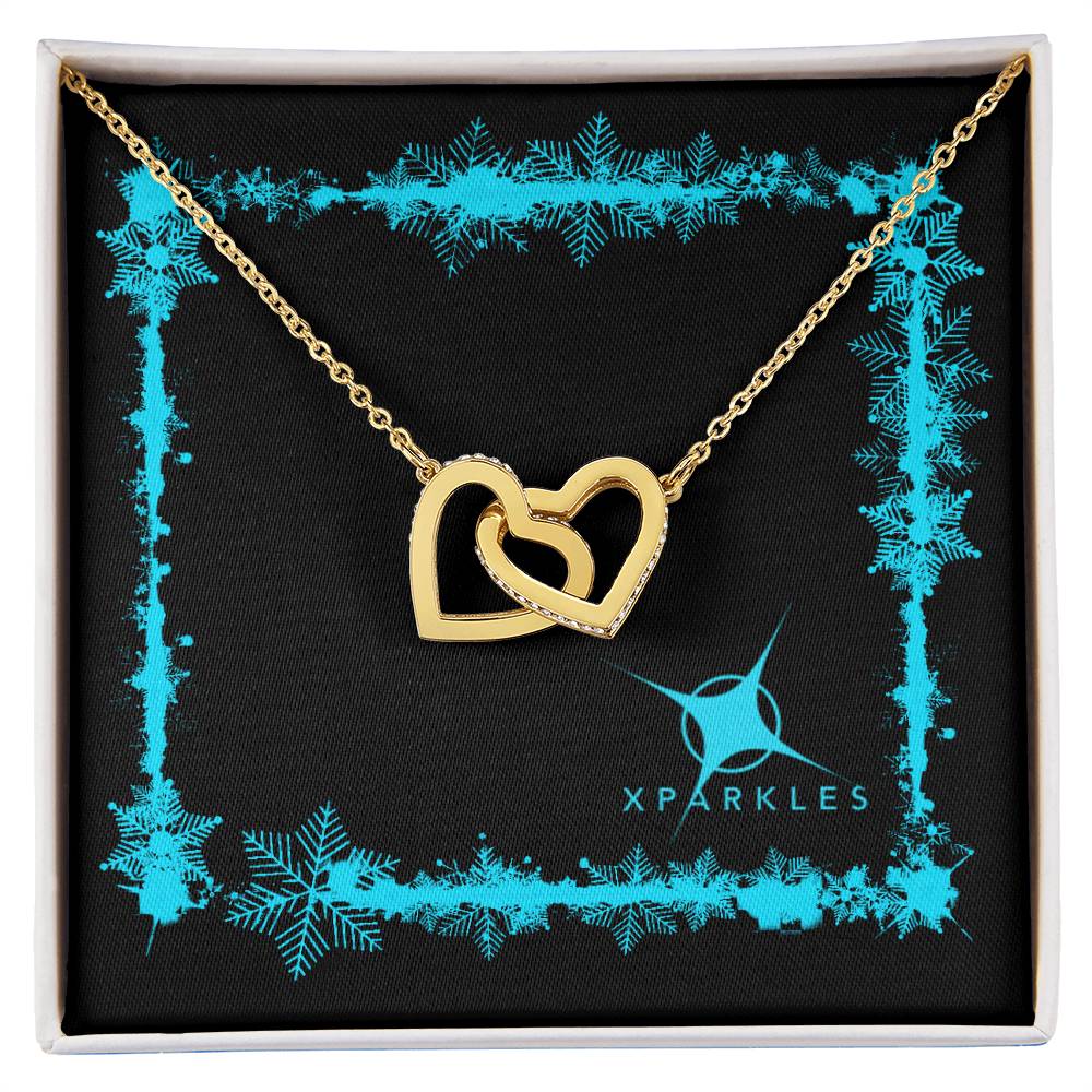 Xparkles Interlocking Hearts Necklace