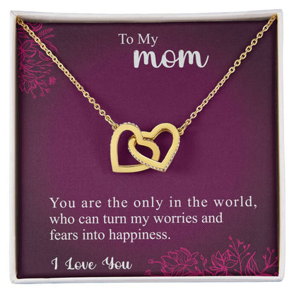 Collection Mom - The Impact You Have On Me - Necklace Interlocking Hearts Necklace
