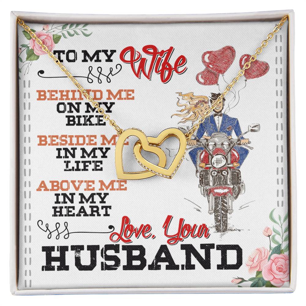 Biker'S Wife - Interlocking Heart Necklace Interlocking Hearts Necklace