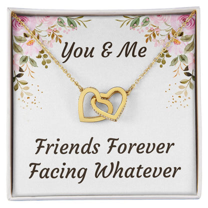 Best Friend Forever In My Heart Necklace - Best Friend Gift Bff Gift Best Friend Graduation Interlocking Hearts Necklace