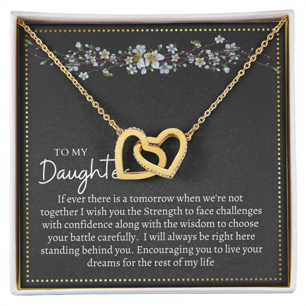 Gift For Daughter Interlocking Hearts Necklace