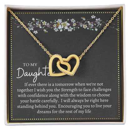 Gift For Daughter Interlocking Hearts Necklace