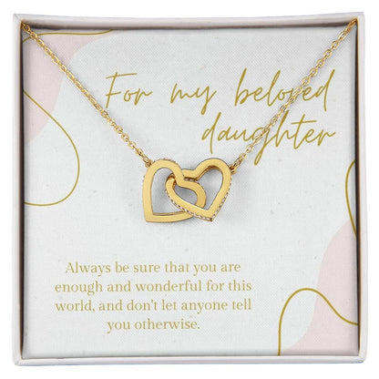 For My Beloved Daughter ???? - Interlocked Hearts Interlocking Hearts Necklace