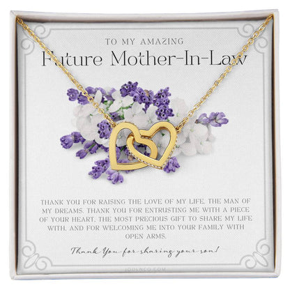 Future Mother In Law Gift Mom In Law Jewelry Mother'S Day Gift For Mother-In-Law Gift For Mother In Law Mother-In-Law Necklace Interlocking Hearts Necklace