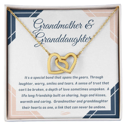 17. Grandmother And Granddaughter Interlocking Hearts Necklace