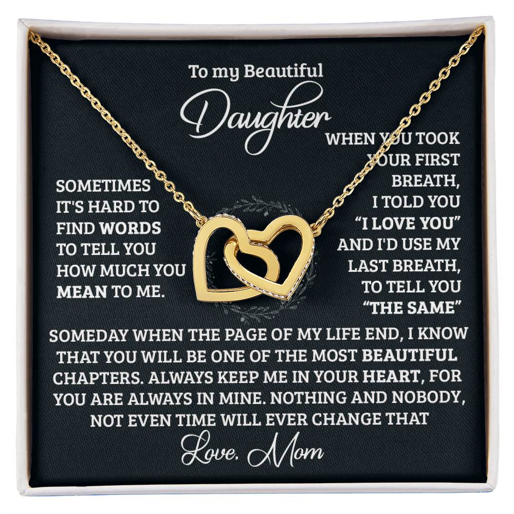 Your First Breath Interlocking Hearts Necklace