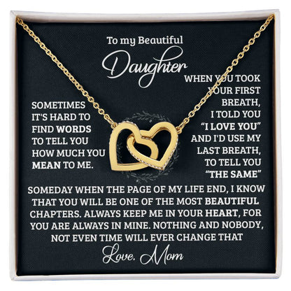 Your First Breath Interlocking Hearts Necklace