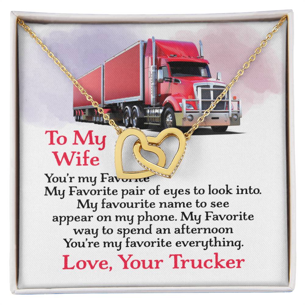 Trucker'S Wife - Interlocking Heart Necklace Interlocking Hearts Necklace