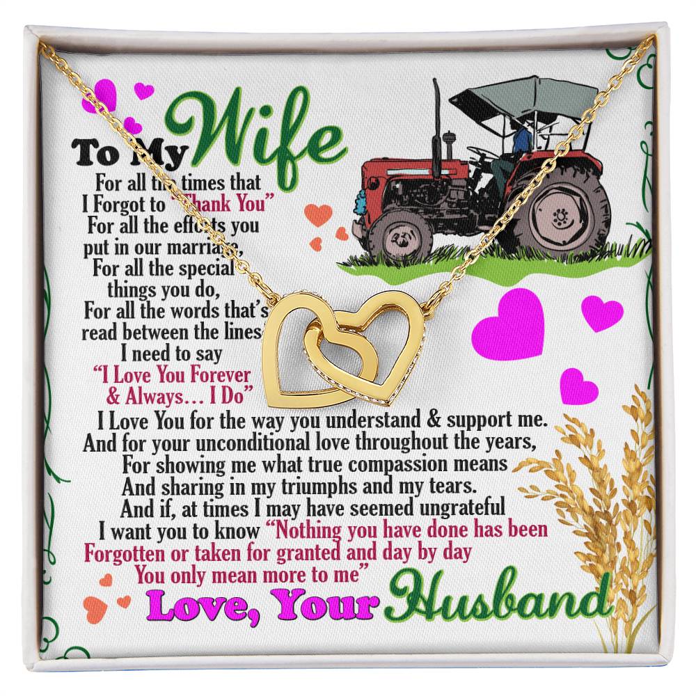 Farmer'S Wife - Interlocking Heart Necklace Interlocking Hearts Necklace