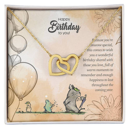 Warm Love - Interlocking Hearts Necklace