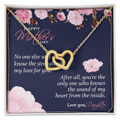 Gift For Mom - You'Re The Only One - The Interlocking Heart Necklace Interlocking Hearts Necklace