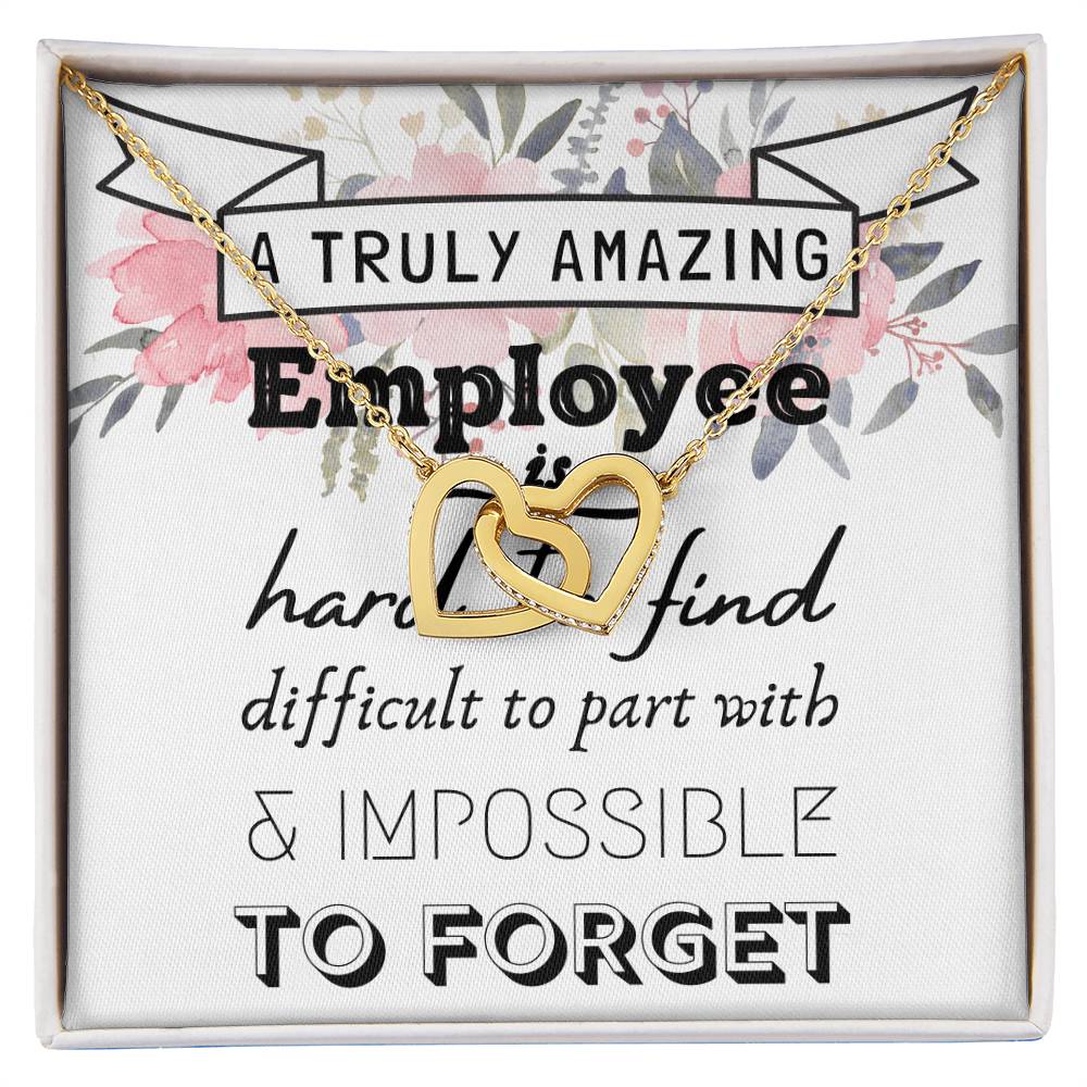 Gift For Employee Employee Appreciation Gift A Truly Amazing Employee Gift Interlocking Hearts Necklace