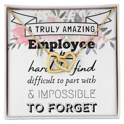 Gift For Employee Employee Appreciation Gift A Truly Amazing Employee Gift Interlocking Hearts Necklace