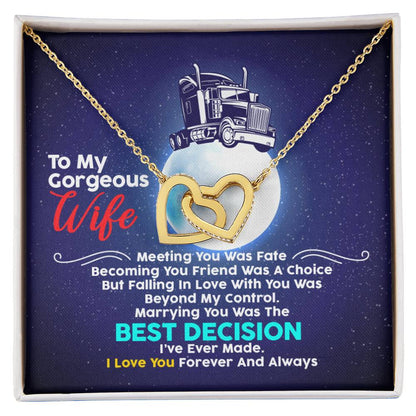 Trucker'S Wife - Interlocking Heart Necklace Interlocking Hearts Necklace