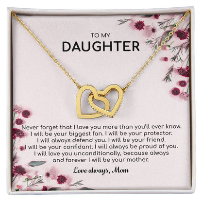 Forever I Will Be Your Mother - Interlocking Hearts Necklace