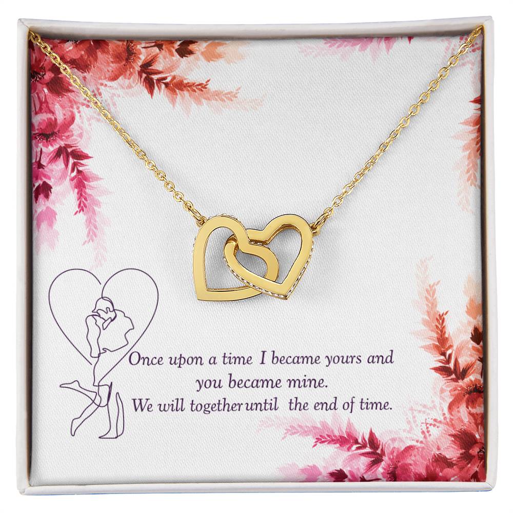 Together Until The End Of Time - Ih Interlocking Hearts Necklace