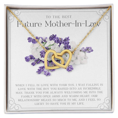 Future Mother In Law Gift Mom In Law Jewelry Mother'S Day Gift For Mother-In-Law Gift For Mother In Law Mother-In-Law Necklace Interlocking Hearts Necklace