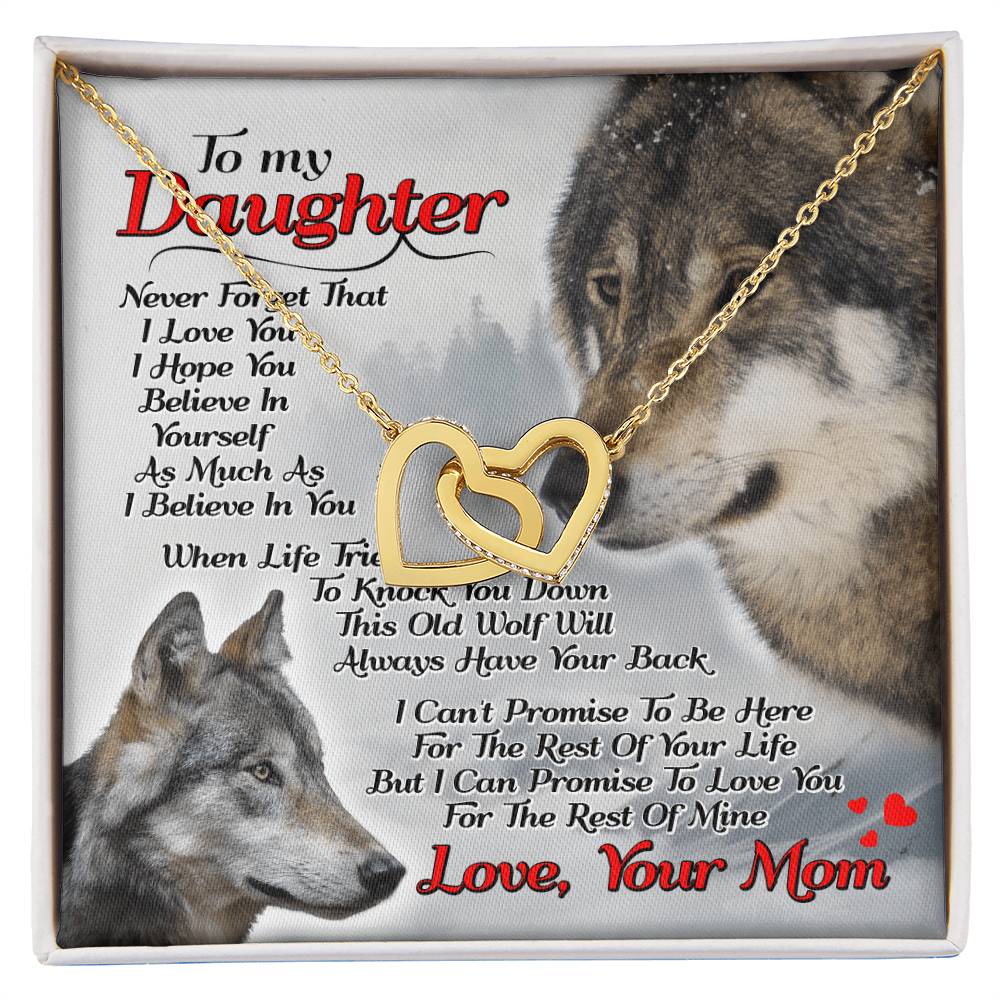 Gift For Daughter - Interlocking Heart Necklace Interlocking Hearts Necklace