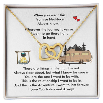 Camping Girl - Interlocking Heart Necklace Interlocking Hearts Necklace
