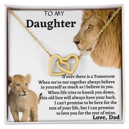 Gift For Daughter Interlocking Interlocking Hearts Necklace