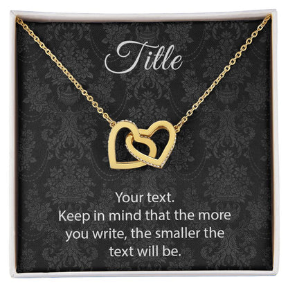 Custom Interlocking Hearts Interlocking Hearts Necklace