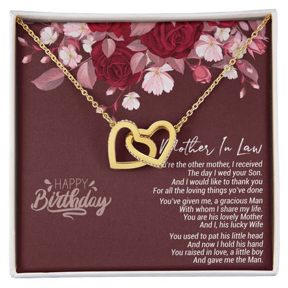 Birthday Gift For Mother In Law 2021 Birthday Celebration Ideas For Mother-In-Law Gift For Mother-In-Law Usa Gifts For Mother-In-Law Birthday Mother In Law Gifts Uk Interlocking Hearts Necklace