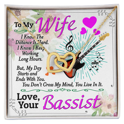 Bassist'S Wife - Interlocking Heart Necklace Interlocking Hearts Necklace