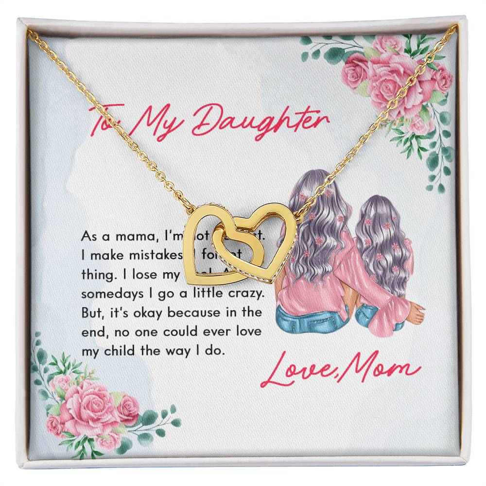 Daughter'S Gift - No One Could Ever Love My Child The Way I Do - The Interlocking Heart Necklace Interlocking Hearts Necklace