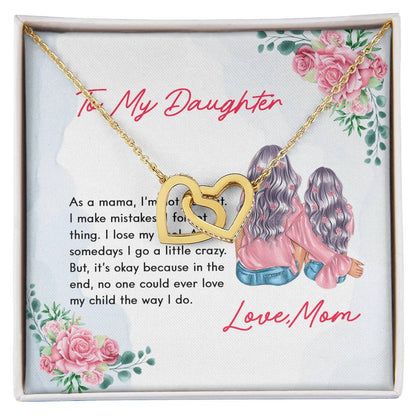 Daughter'S Gift - No One Could Ever Love My Child The Way I Do - The Interlocking Heart Necklace Interlocking Hearts Necklace