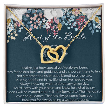 Aunt Of Bride Gift Aunt Of The Bride Necklace Aunt Interlocking Hearts Necklace Wedding Giftaunt Gift For Your Wedding Wedding Gift Aunt