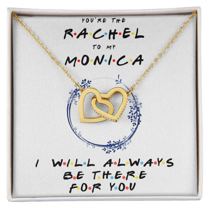 You'Re The Monica To My Phoebe Necklace Gift Bestfriend Birthday Gift Best Friend Gifts Friends Tv Show Necklace Friendship Necklace Interlocking Hearts Necklace