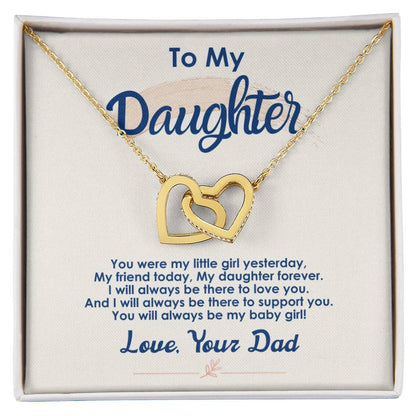 Collection Daughter - My Daughter Forever - Interlocking Hearts Necklace