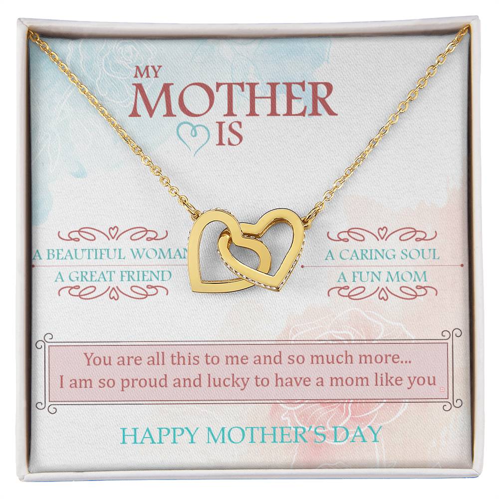 You Are The World To Me And More - Interlocked Hearts Interlocking Hearts Necklace