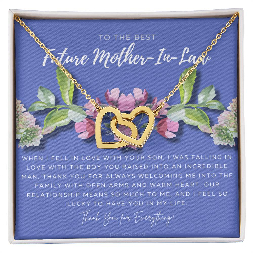Future Mother In Law Gift Mom In Law Jewelry Mother'S Day Gift For Mother-In-Law Gift For Mother In Law Mother-In-Law Necklace Interlocking Hearts Necklace