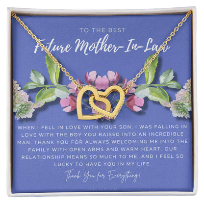 Future Mother In Law Gift Mom In Law Jewelry Mother'S Day Gift For Mother-In-Law Gift For Mother In Law Mother-In-Law Necklace Interlocking Hearts Necklace