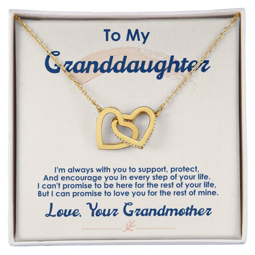 Collection Granddaughter - Every Step Of Your Life - Necklace Interlocking Hearts Necklace