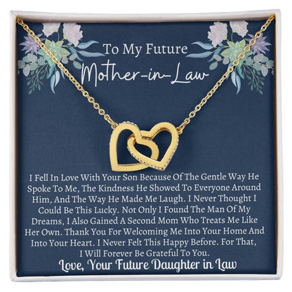 Future Mother In Law Interlocking Hearts Necklace