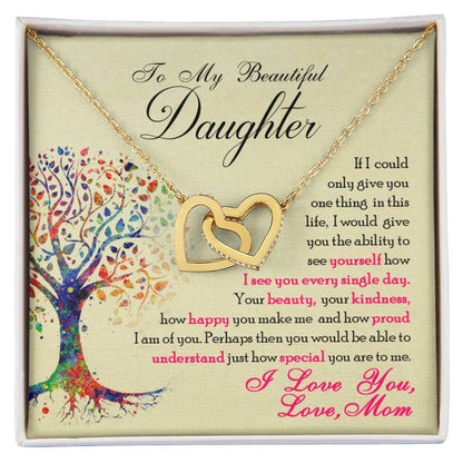 Collection Daughter - How Special You Are To Me - Necklace Interlocking Hearts Necklace