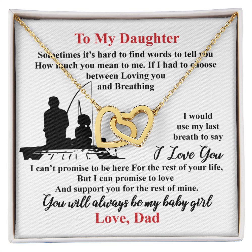 Gift For Daughter - Interlocking Heart Necklace Interlocking Hearts Necklace