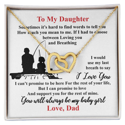 Gift For Daughter - Interlocking Heart Necklace Interlocking Hearts Necklace