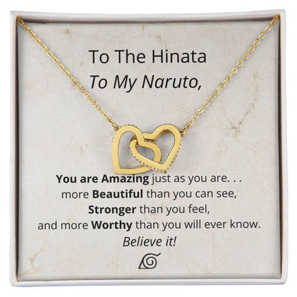 You'Re Amazing Believe It! - Necklace Interlocking Hearts Necklace