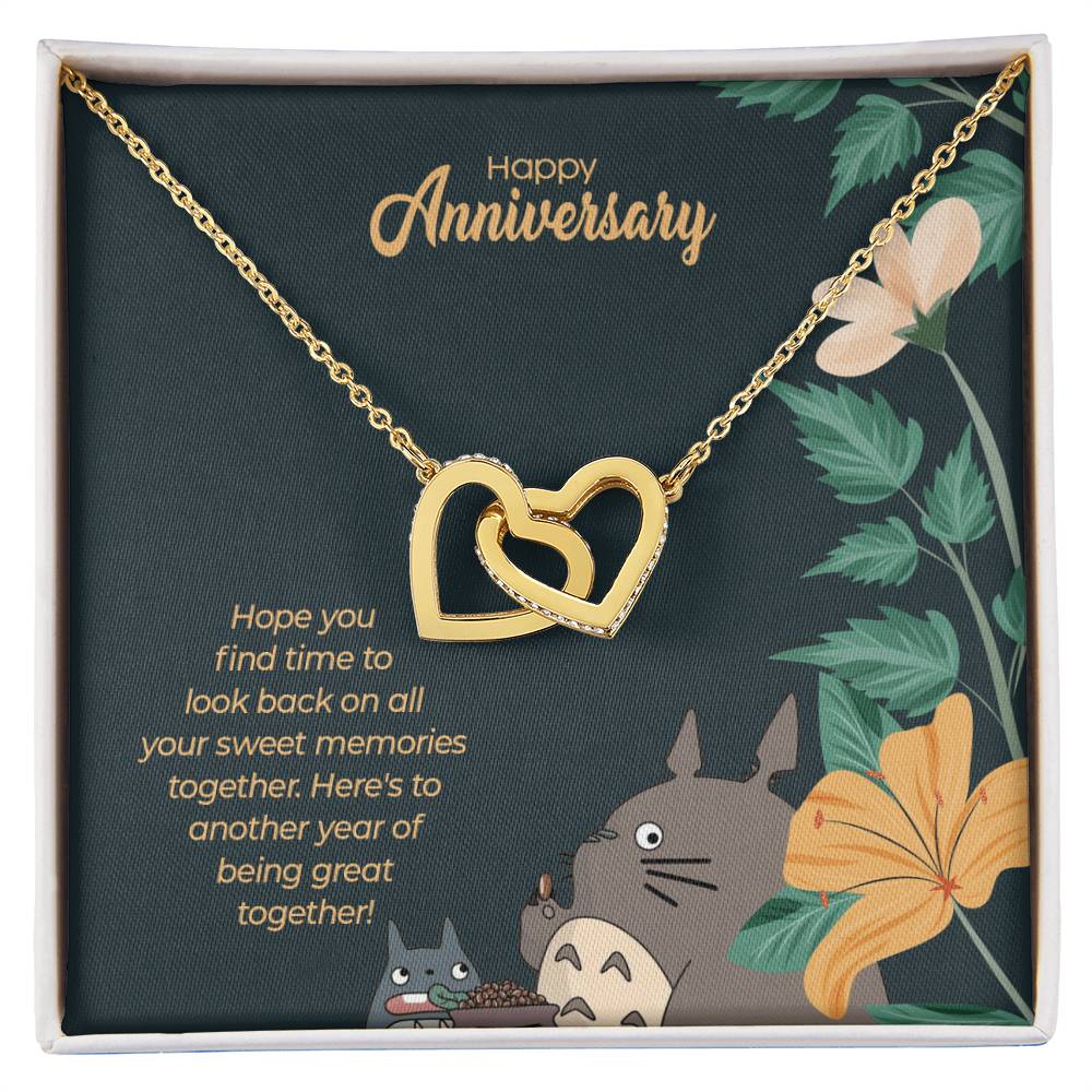 Totoro Anniversary Edition Another Year Of Great Love - Interlocking Hearts Necklace
