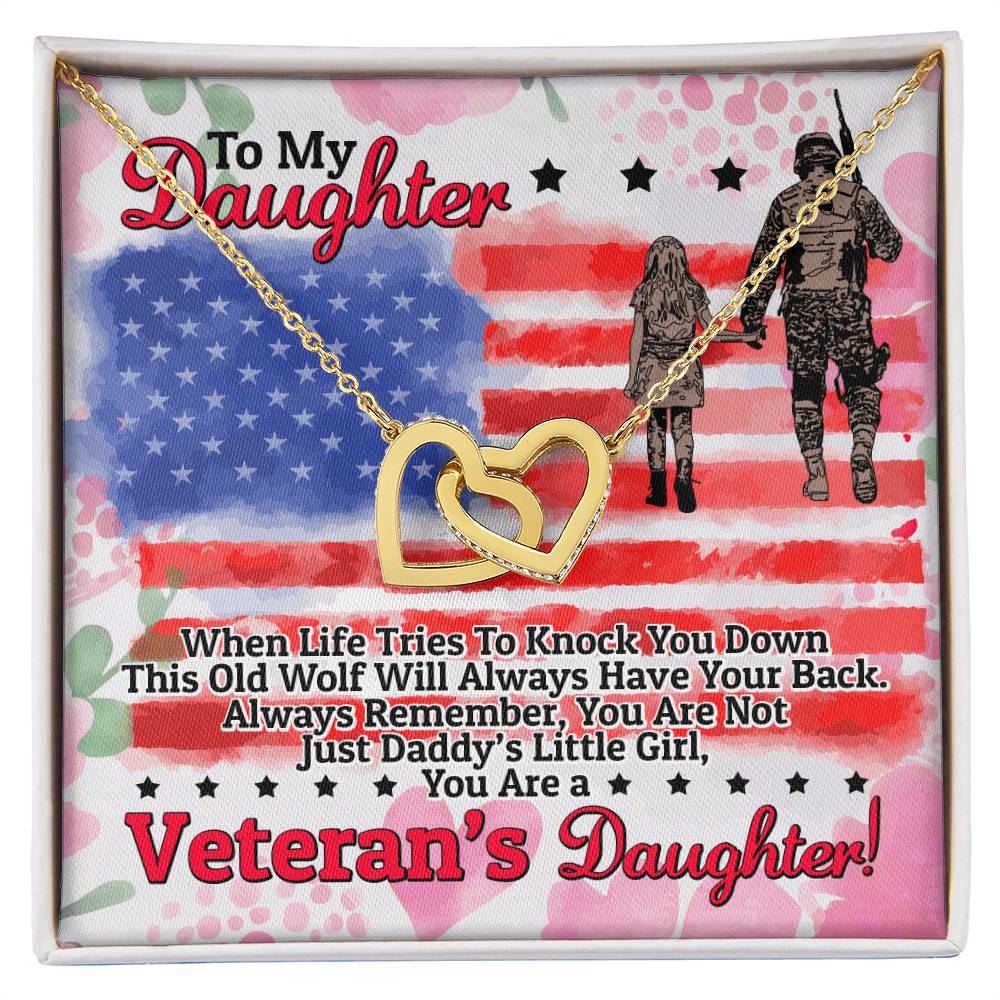 Veteran'S Daughter - Interlocking Heart Necklace Interlocking Hearts Necklace