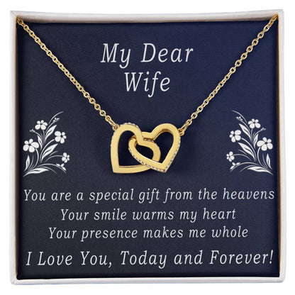 Today & Forever Necklace Interlocking Hearts Necklace