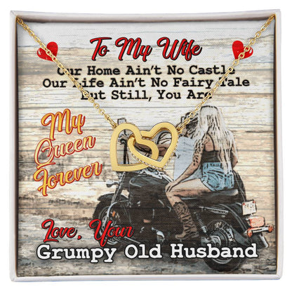 Biker'S Wife - Interlocking Heart Necklace Interlocking Hearts Necklace